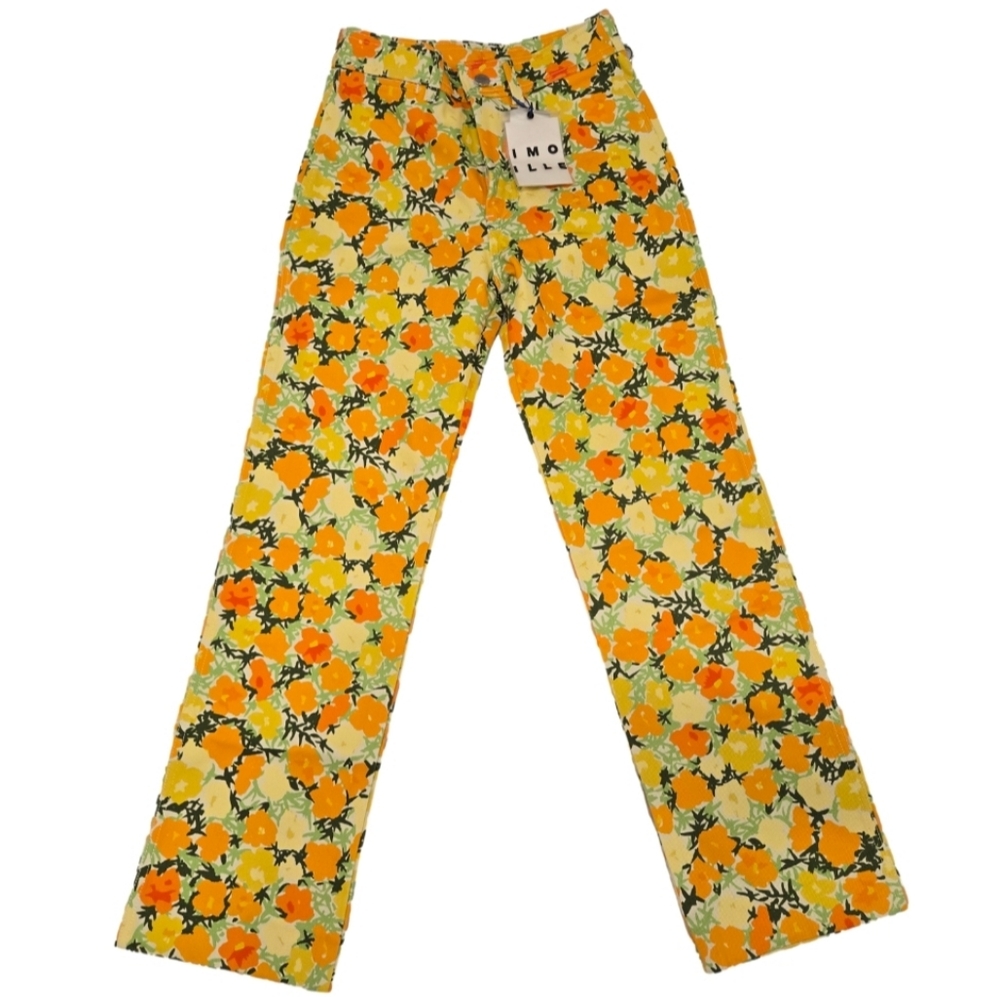 NWY Simon Miller Winter Blossom Floral Print Jeans MADE IN JAPAN‎ SZ 23 - Picture 5 of 16
